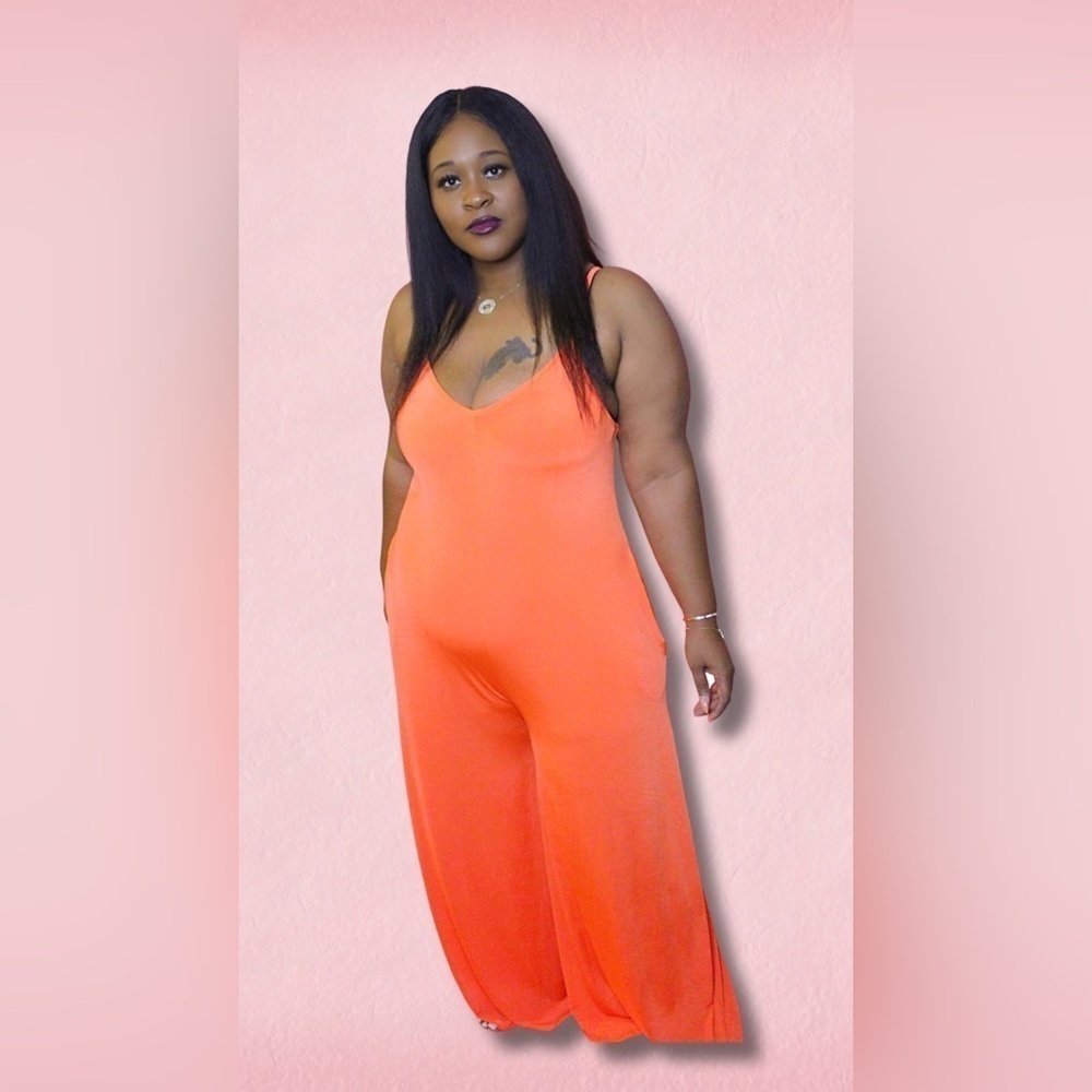 ORANGE Palazzo Pants Jumpsuit
